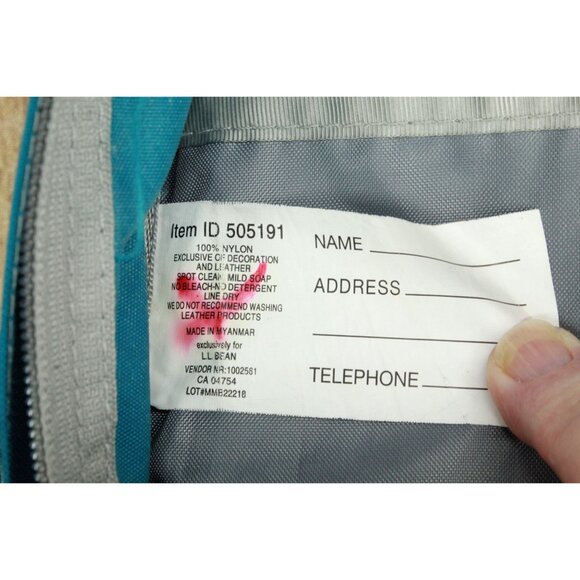 LL Bean Unisex Adult Weatherproof Deluxe Book Pack 37L School Backpack Teal - Picture 12 of 12